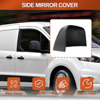 Rearview Mirror Cover, Car Rearview Side Mirror Caps, Compatible with Ford Transit Connect 2014-2018, 1 pc (Right)