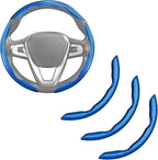 Carbon Fiber Steering Wheel Cover 3pcs Anti-Slip Car