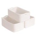 Goodpick Baskets for Shelves, Storage Basket for Organizing, Storage Bins, Toy Box, Wicker Basket for Organization 3 Pack, Wh