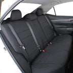 EKR Custom Fit Tacoma Rear Neoprene Car Seat Covers for Select Toyota Tacoma 2016 2017 2018 2019 2020 2021 2022 2023 Double C