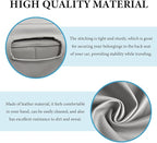 Car Back Seat Organizer, Leather Automotive Rear Seat Couch Cup Holder Expander Tray, Vehicle Cup Holder Tray Holds Snacks Remotes Phones for Truck RV Boat Couch Pillow Bed (Gray)