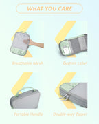 BAGSMART 6 Set /4 Set/2 Set Compression Packing Cubes for Travel, Lightweight Luggage Organizer Bags, Durable Space Saver Bag