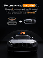 Dash Cam WiFi FHD 1080P Car Camera, Front Dash Camera for Cars, Mini Dashcams for Cars with Night Vision, 24 Hours Parking Mo