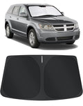 TINGLU Sun Shade for Dodge Journey 2009-2020 Accessories Windshield Sun Shade Window Shade UV Rays Protection Sun Visor Cover with Steering Wheel Sunshade Storage Bag
