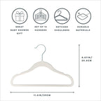 3 Sprouts Baby Closet Organizer Set - 15 Nursery Hangers with 8 Size Dividers, Closet Dividers for Baby Clothes and Clothes O