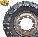 Set of 2 Snow Chains for Trucks & SUVs – Reinforced Anti-Skid Chains –Easy On and Off for Ice & Snow 9mm 215/75R17.5 9mm 225/