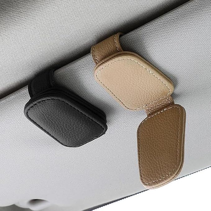 upra Car Seat Gap Organizer with Card Slots & Bonus Eyeglass Holder – Universal Fit, Premium Leather, No More Dropped Items Great Gift for Drivers (Black)