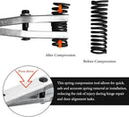 Door Spring Tool, Sturdy Metal Car Door Hinge Spring Compressor Tool Fit 1/2 Inch Wrenches, Professional Repairing Tools for 