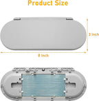 Sun Visor Vanity Mirror Cover Compatible with Mini Cooper & Cooper S Clubman Hatchback Countryman F55 F56 F60 2015-2022(3nd Gen),1PC Sun Visor Vanity Mirror Replacement for Left/Right Side,Gray