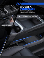 for Model 3 Center Console Organizer Armrest Tray Middle Storage Box Insert Container Durable ABS Plastic Accessories 2024 2025