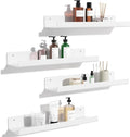 upsimples Acrylic Shelves for Wall Decor, 15" Display Shelf Perfume Organizer for Bathroom, Bedroom, Living Room, Floating Bo