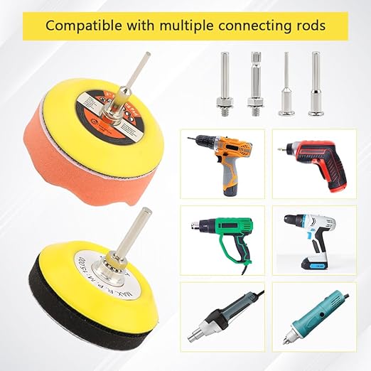131Pcs Sanding Discs Drill Polishing Kit, 3 Inch Car Headlight Restoration Kit, 60 to 10000 Grits Wet Dry Sandpaper Buffing P