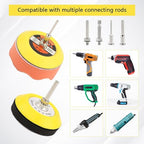 131pcs 3inch Sanding Disc Drill Polishing Kit, Sanding Attachment for Drill Grinder Rotary Tools,Dry Wet Headlight Restoratio
