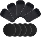 10pack Removable Silicone Sticky Anti-Slip Gel Pads Magic Gel Mat Stick to Car Dashboard Glass Mirrors Metal Tile Wall Kitche