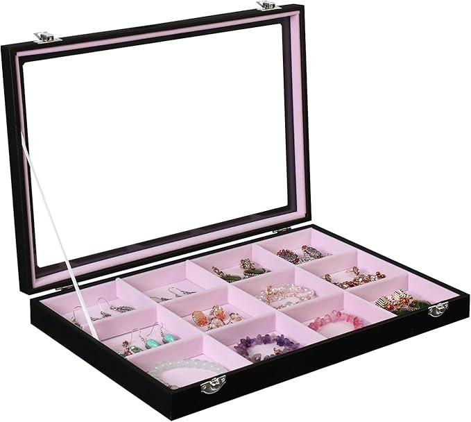 Stratalife Jewelry Organizer Bracelet Earring Holder Organizer Jewelry Drawer Storage Anti Tarnish Bangle Ring Holder Box for
