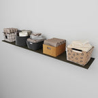 Floating Shelf Board for Wall 5/8" – 1 Pack Board Only, No Brackets – 72" L x 12" W x 0.6" T Ash Melamine Wood Floating Shelv