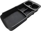 BestEvMod Lower Center Console Organizer Tray Compatible with Kia EV6 2022-2026 Interior Accessories Storage Box ABS Material with PVC Trim Accessories (Lower Organizer-V2)