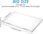 6 Pack Plastic Storage Box Organizer, Portable Clear Document File Case Containers For A4 Letter Paper, Magazine, Photo, Craf