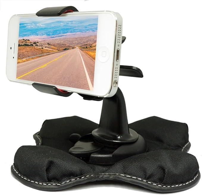 ChargerCity "Claw-X Nonslip Smartphone Beanbag Friction Dashboard Mount for iPhone 15 16 17 Pro MAX Air Galaxy S26 S25 Ultra Pixel 10 9 (All Smartphones up to 4 inch Wide)