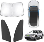 Karltys 3PCS Windshield Sun Shade for 2013-2017 Subaru Crosstrek, Reflective Front and Side Window Sunshade Cover Custom Fit Crosstrek, Foldable Sun Visor Protector Blocks Heat UV Rays