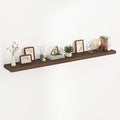 72 Inch Floating Shelves, 3D Textured Wood Grain, 72"x9.25"x1.5" Inch Deep Floating Shelves for Wall, Wooden Shelves for Bath