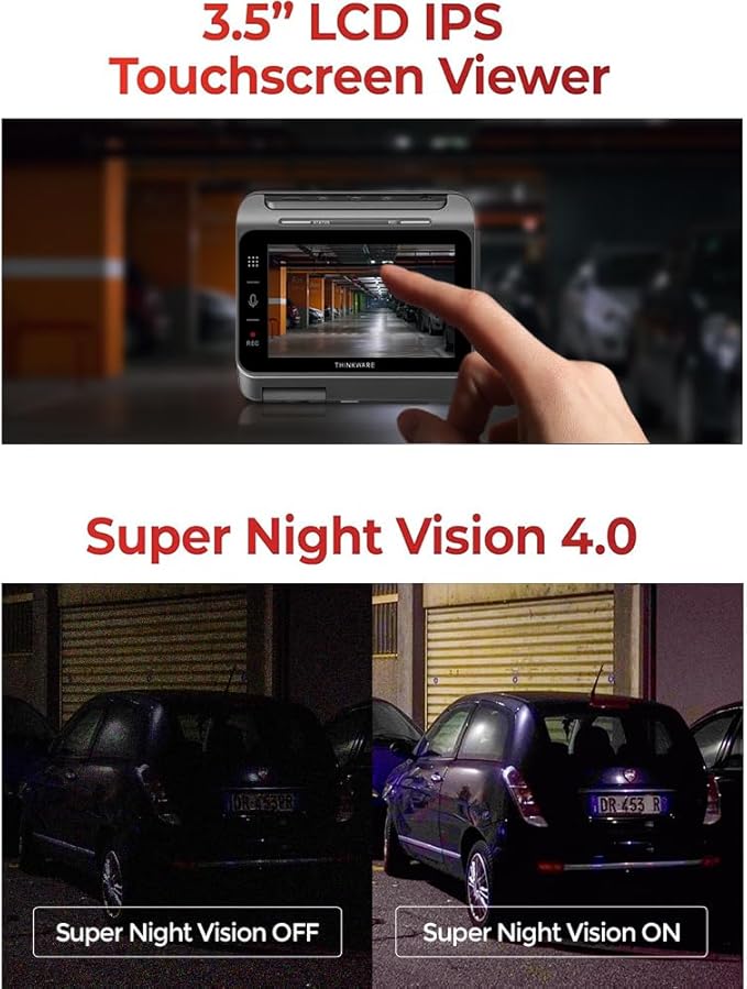 THINKWARE ARC900 2CH 4K HDR Dual Dash Cam Front and Rear - 4K+2K STARVIS 2, Super Night Vision 4.0, Low Power Parking Mode, 3