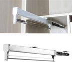 Pull Out Clothes Rail Extendable Clothes Rail - Sliding Wardrobe Closet Rod, Wardrobe Pull Out Clothes Hanger, Adjustable Sli