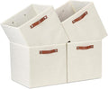 Temary Cube Storage Bins 4Pack Foldable Storage Baskets for Clothes Shelf Basket with Handles, Fabric Storage Boxes Organizer
