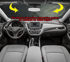 Gven Windshield Sun Shade Universal Fit for Car Window Sunshades Cover Automotive Interior Sun Protector Accessories for Compact& Midsize Sedan,Com& Subcompact SUV,Small Pickup,Wagon(Blue, S)