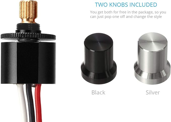 Mini LED Dimmer Knob with Rotary Control Switch - pwm dimming for 12-24V LEDs, Fully Waterproof, dim up to 4.8A at 12V or 2.4A at 24V: car Automotive, Marine, Low Voltage Under Cabinet Lights
