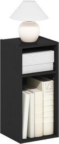 Furinno Fulda Book Shelf, 2-Tier Narrow Bookshelf, Bookcase with 10-in Width Storage Shelf, 9.3 x 9.8 x 21.2, for Living Room