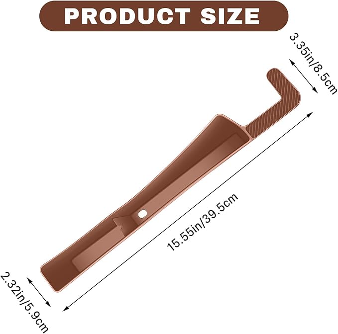 2PCS Car Seat Gap Filler, Vehicle Seat Organizer for Avoiding Dropped Items, Fill The Gap Between Seat and Console, No Drop Seats Guard for Coins Wallets Keys, Universal Car Accessories (Brown)