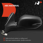 A-Premium Driver Side Power Door Mirror - Compatible with Honda CR-V CRV 2017-2022 - Heated Manual Folding Black Outside Rear View Mirror w/Turn Signal and Blind Spot Detection