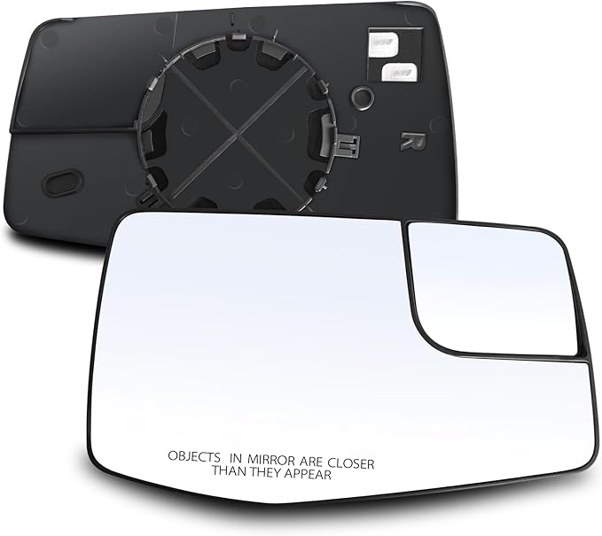 Passenger Right Side Mirror Glass with Blind Spot Mirror - Compatible with Chevy & GMC Vehicles - Silverado 1500 2019-2024, Sierra 1500 2019-2024, with Heated, w/o Auto Dimming, Replace# 84309709