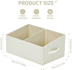 DIMJ Trapezoid Storage Bins for clothes - 4 Packs Closet Organizers and Storage Baskets, Foldable Closet Baskets with Handles