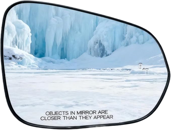 Compatible with Lexus RX350 2016-2020, NX200T 2015-2017, NX300 2018-2020 Passenger Side Mirror Glass - Right Side Mirror Glass With Power Heated, Blind Spot Detection Indicator
