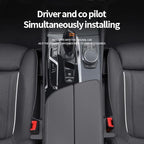 Car Seat Gap Filler, Seat Gap Organizer with Phone Holder, Car Seat Accessories, Car Organizer Fit Car SUV Truck-2PCS Black