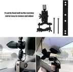 ASHATA Universal Dash Cam Mirror Mount, Dash Cam Mount Holder Car Rearview Mirror Camera Driving Recorder Bracket Support Kit Support 360 Degree Rotating, Easy Removal