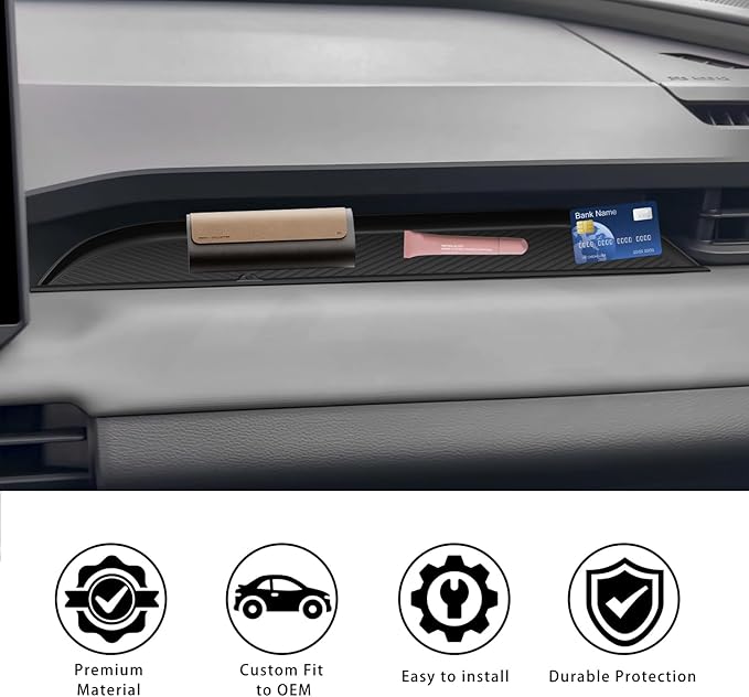 Tray Passenger Storage Organizer Mat for Toyota RAV4 2026 Center Console Organizer Glove Box Storage Organizer Tray Anti-Ratt
