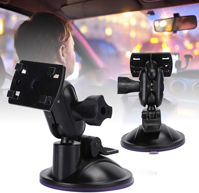 Yoidesu 360 Degree Adjustable Vacuum Suction Cup Dash Cam Mount Holder, Universal Dash Camera Rear View Mirror Mount Holder Kit for Most Dash Camera and Car Camera(Four Claw Head)