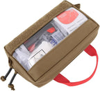 KRYDEX Clear Top Insert Bag with Hook Panel Tactical Packing Cube Travel Organizer Bag (Small -CB)