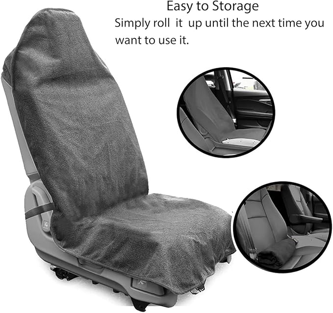 Waterproof Sweating Car Seat Cover for Post Gym Workout, Running, Swimming, Beach and Hiking, Universal Fit Non-Slip Bucket S