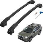 JOYTUTUS 300lbs Lockable Roof Rack Cross Bars Compatible with Subaru Forester 2014-2026 with Raised Side Rails (Not for Wilderness), Heavy Duty Aluminum Anti-Theft Roof Rails Crossbars Luggage Racks