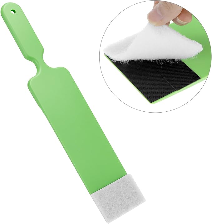 QWORK Window Tint Tool Bulldozer Squeegee Set 3 Pcs Long Handle Glass Scrubber Paddle for Car Windshield Cleaning & Film Installation Heavy Duty Car Detailing Kit for Tight Gaps