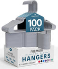 Utopia Home Plastic Hangers 100 Pack - Perfect Space Saving Clothes Hanger - Durable and Strong - Perfect Closet Organizers w
