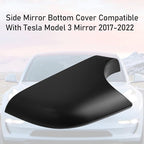 Jaronx Compatible with Tesla Model 3 Mirror Lower Cover 2017-2025,Left Drive Side Rearview Mirror Base Bottom Cover Trim Replacement for Tesla Model 3 Accessories(Left)