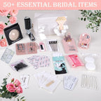 Emergency Kit for Women – Mini Emergency Kit with 50+ Essentials, Bridal & Wedding Day Survival Kit, Travel Safety Kit, Compa