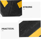 Parking Stopper for Garage Rubber Wheel Stopper Reflective Tape Easy Installation for Cars Rvs and Trailers Reliable Parking Aid for Home and Commercial Use