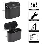 2 Packs Mini Car Trash Can Bin with Lid and 150pcs Trash Bags,Car Trash Can Bin,Car Garbage Trash Can Storage for Front Back Seat Accessories (2)… (1)