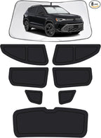 Car Window Shades for Volkswagen Taos 2022-2026, Full Car Window Covers for Privacy, Sunshades for Taos Front Rear Windshield Side Windows to Block UV and Protect Privacy(8pcs)